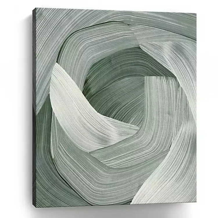 Kirklands Home Enriched Emerald Canvas Art Print, 24x30 in. Green Outlet