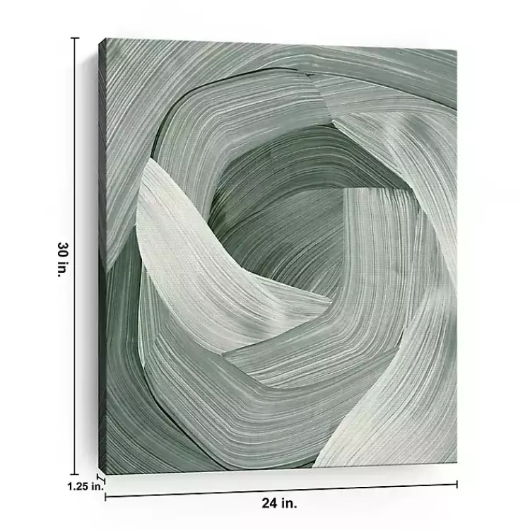 Kirklands Home Enriched Emerald Canvas Art Print, 24x30 in. Green Outlet