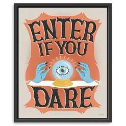 Halloween>Kirklands Home Enter If You Dare Framed Canvas Art Print