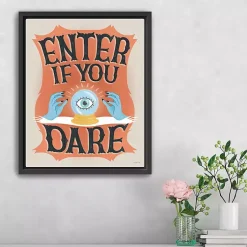 Halloween>Kirklands Home Enter If You Dare Framed Canvas Art Print