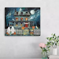 Halloween>Kirklands Home Enter If You Dare Halloween Wall Plaque