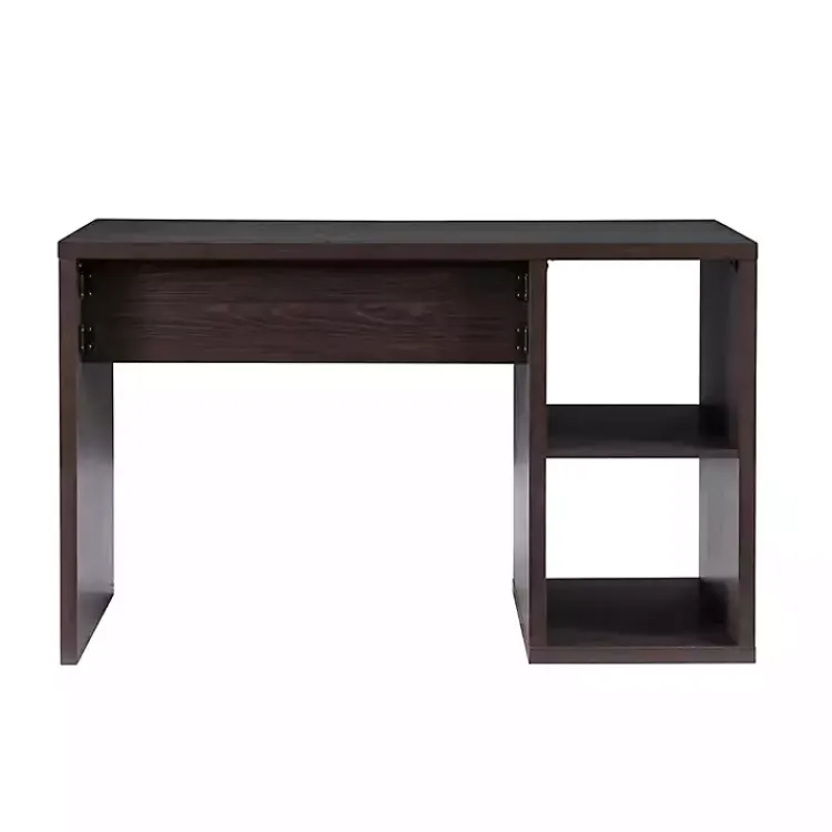 Kirklands Home Espresso Cube Storage Wood Desk Discount
