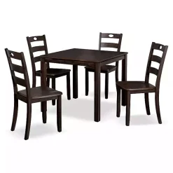 Kirklands Home Espresso Wood Brooke 5-pc. Dining Furniture Set Discount