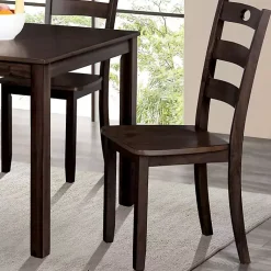 Kirklands Home Espresso Wood Brooke 5-pc. Dining Furniture Set Discount