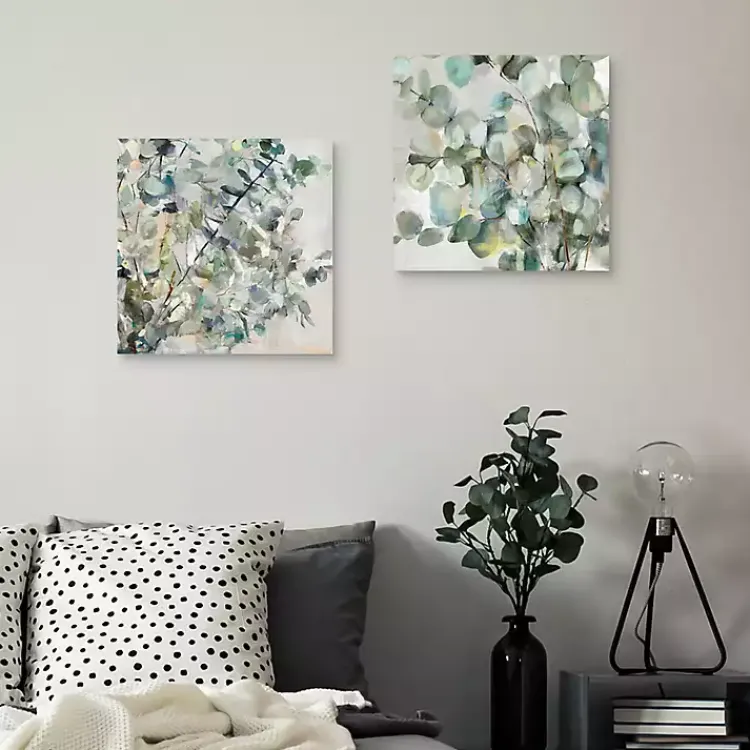 Kirklands Home Essential s I & II Canvas Art Prints Green New
