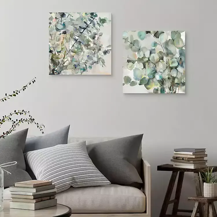 Kirklands Home Essential s I & II Canvas Art Prints Green New