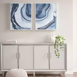 Kirklands Home Ethereal Framed Canvas Art Print, Set of 2 Blue Best
