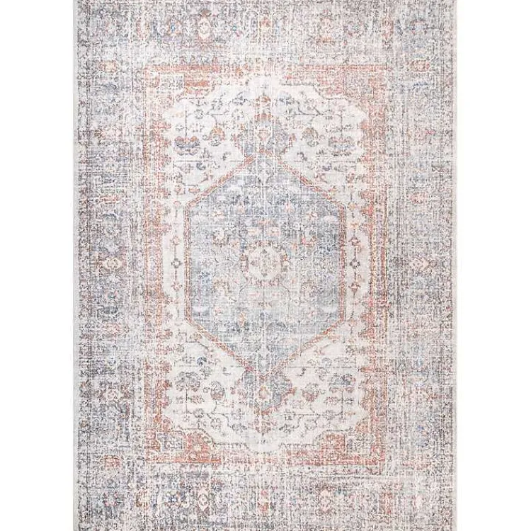 Kirklands Home Etta Distressed Vintage Washable Area Rug, 5x8 Sale