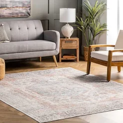 Kirklands Home Etta Distressed Vintage Washable Area Rug, 5x8 Sale