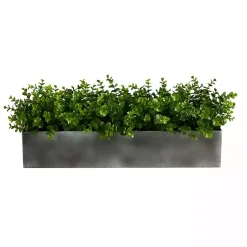 Arrangements & Greenery>Kirklands Home Eucalyptus Arrangement in Gray Planter Box