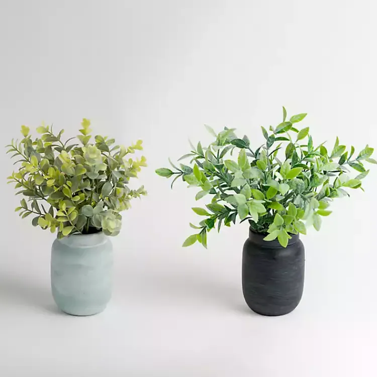 Arrangements & Greenery>Kirklands Home Eucalyptus Arrangements in Mason Jars, Set of 2 Green