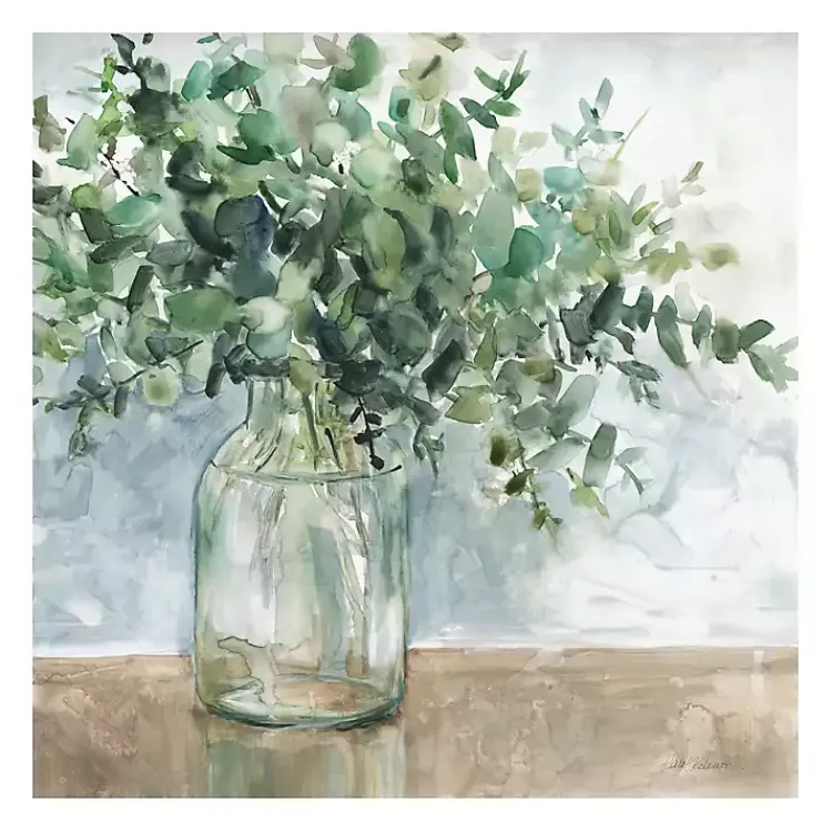 Kirklands Home Eucalyptus Bouquet Giclee Canvas Print, 30x30 in. Outlet