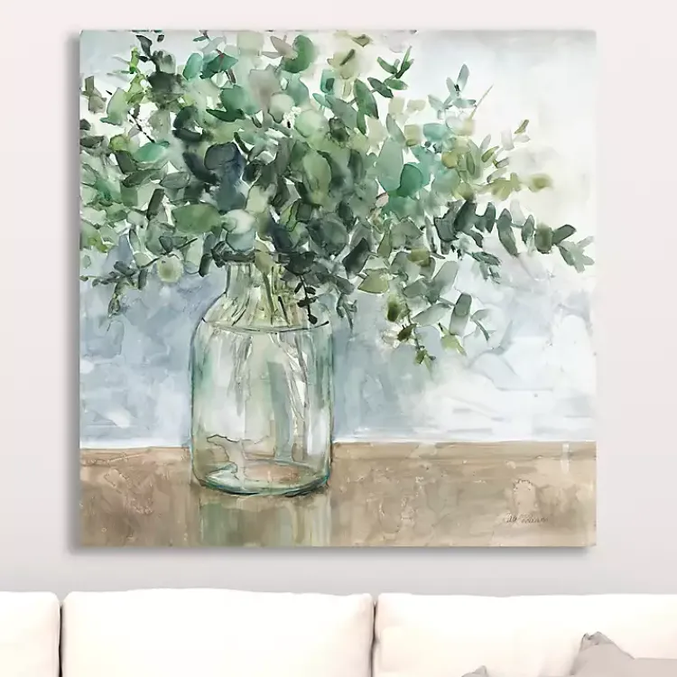 Kirklands Home Eucalyptus Bouquet Giclee Canvas Print, 30x30 in. Outlet