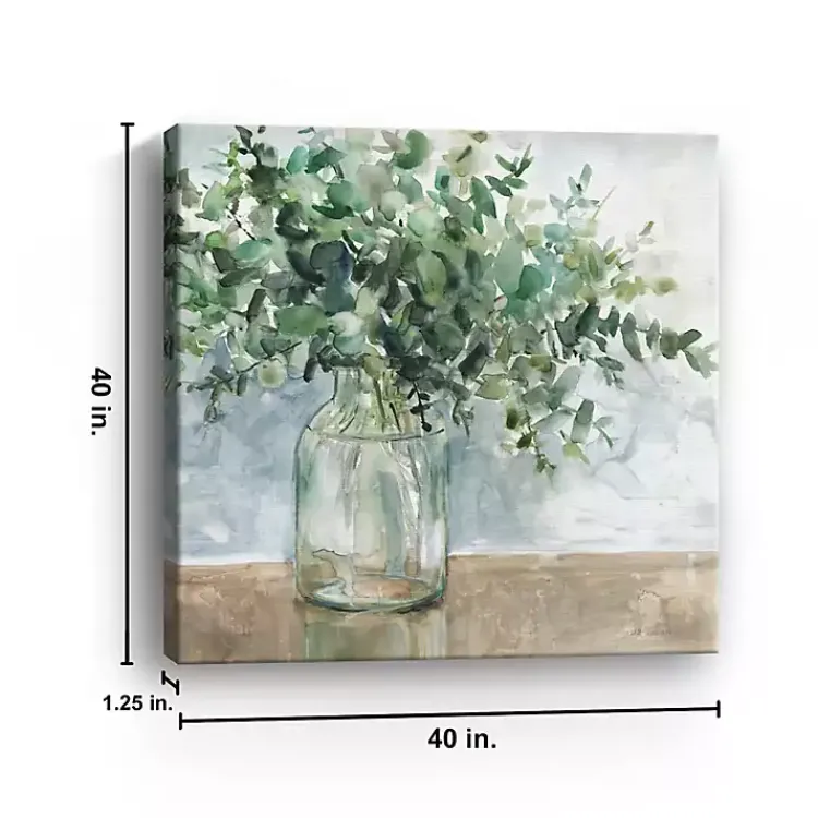 Kirklands Home Eucalyptus Bouquet Giclee Canvas Print, 40x40 in. Discount