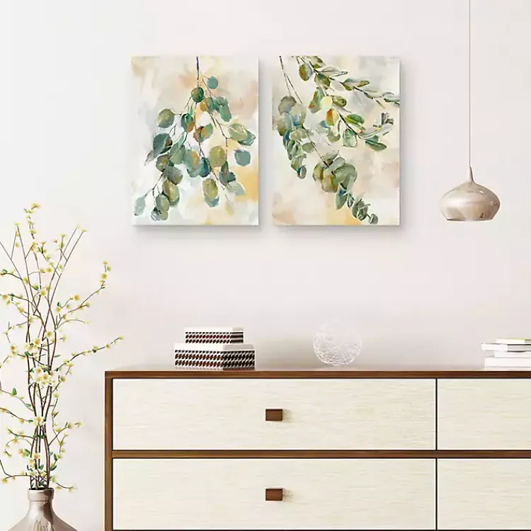 Kirklands Home Eucalyptus I & II Canvas Art Prints, Set of 2 Sale