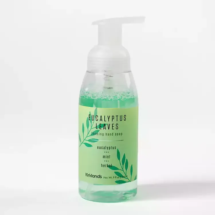Kirklands Home Eucalyptus Leaves Foaming Hand Soap Green Discount