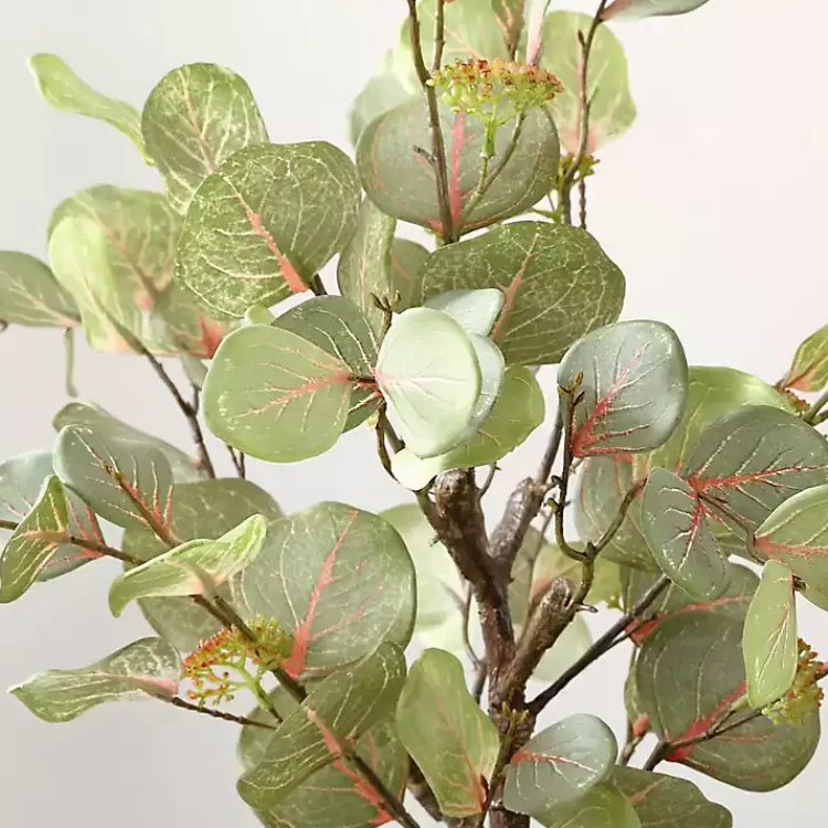 Trees & Topiaries>Kirklands Home Eucalyptus Tree in Pot on Stand