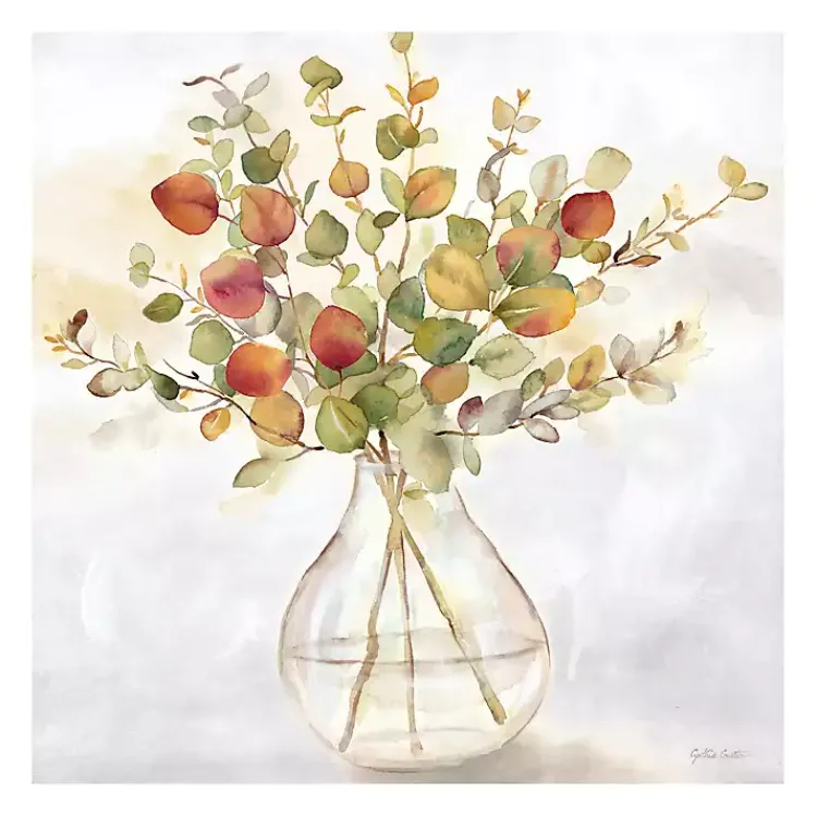 Kirklands Home Eucalyptus Vase Spice II Canvas Art Print Outlet