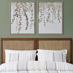Kirklands Home Eucalyptus Waterfall Canvas Art Prints, Set of 2 Online