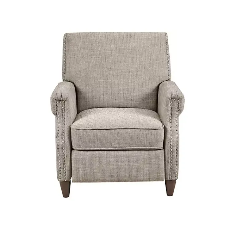Kirklands Home Evanston Push-Back Sand Recliner Gray Outlet