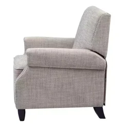 Kirklands Home Evanston Push-Back Sand Recliner Gray Outlet