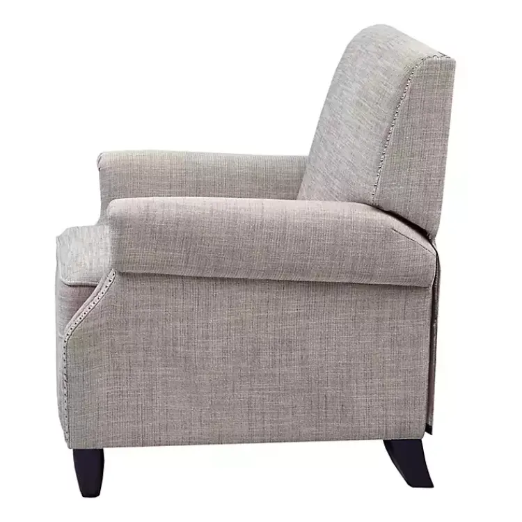 Kirklands Home Evanston Push-Back Sand Recliner Gray Outlet