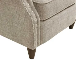 Kirklands Home Evanston Push-Back Sand Recliner Gray Outlet