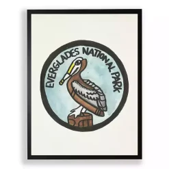 Kirklands Home Everglades Pelican Framed Art Print Outlet