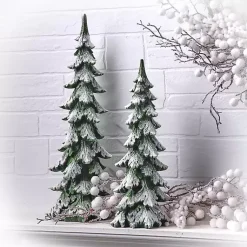 Christmas Decorations>Kirklands Home Evergreen Christmas Tree with Frosted Snow, 20 in.