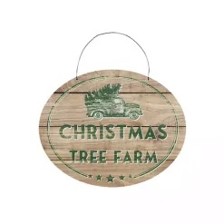 Christmas Art & Wall Decor>Kirklands Home Evergreen Christmas Tree Farm Wall Plaque