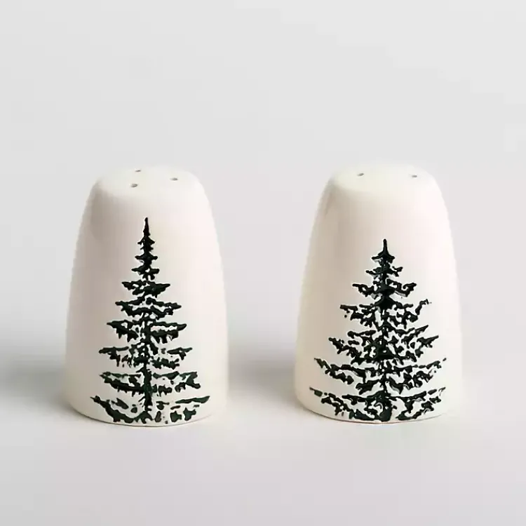 Christmas Dining & Entertaining>Kirklands Home Evergreen Trees Ceramic Salt & Pepper Shaker Set