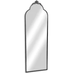 Kirklands Home Everlaine Modern Victorian Leaner Mirror Black Hot