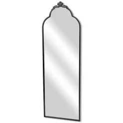 Kirklands Home Everlaine Modern Victorian Leaner Mirror Black Hot
