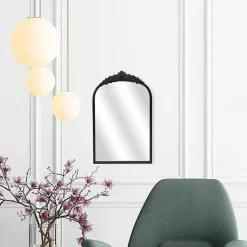 Kirklands Home Everlaine Modern Victorian Wall Mirror Black Hot