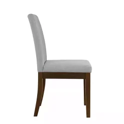 Kirklands Home Everly Upholstered Dining Chairs, Set of 2 Gray New