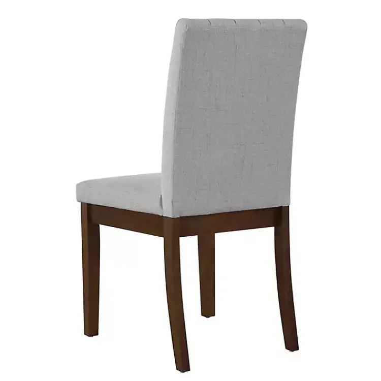 Kirklands Home Everly Upholstered Dining Chairs, Set of 2 Gray New