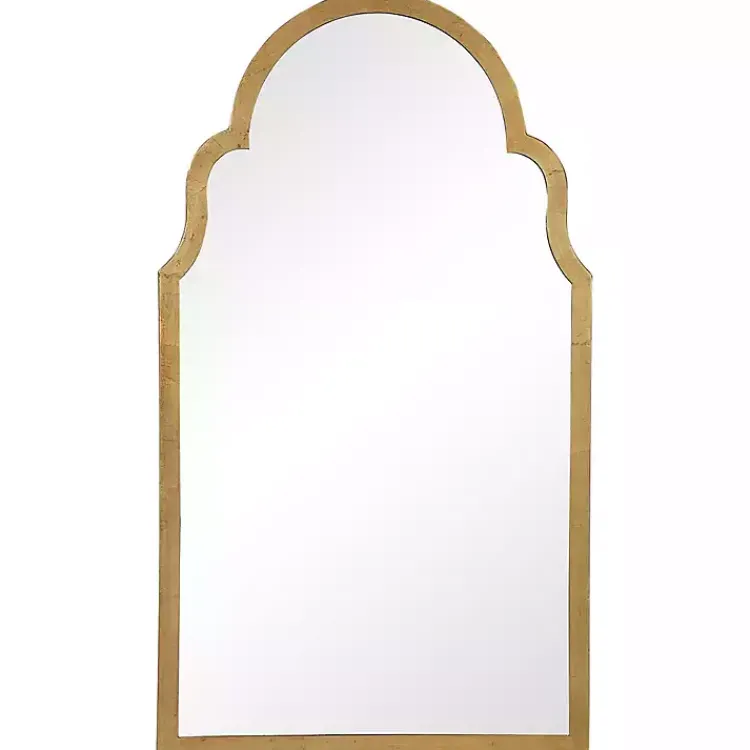 Kirklands Home Ezra Gold Leaf Arched Mirror Discount