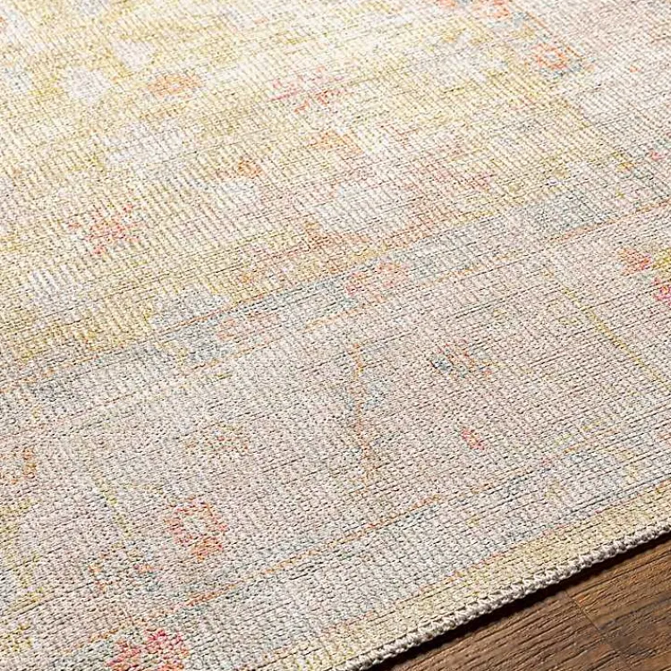 Kirklands Home Faded Botanical Washable Area Rug, 6x9 Clearance