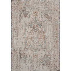Kirklands Home Faded Turkish Indoor/Outdoor Area Rug, 5x7 Ivory Online