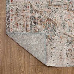 Kirklands Home Faded Turkish Indoor/Outdoor Area Rug, 5x7 Ivory Online