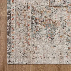 Kirklands Home Faded Turkish Indoor/Outdoor Area Rug, 5x7 Ivory Online