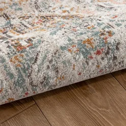 Kirklands Home Faded Turkish Indoor/Outdoor Area Rug, 7x9 Ivory Discount