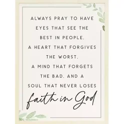 Kirklands Home Faith in God Wood Wall Plaque Hot