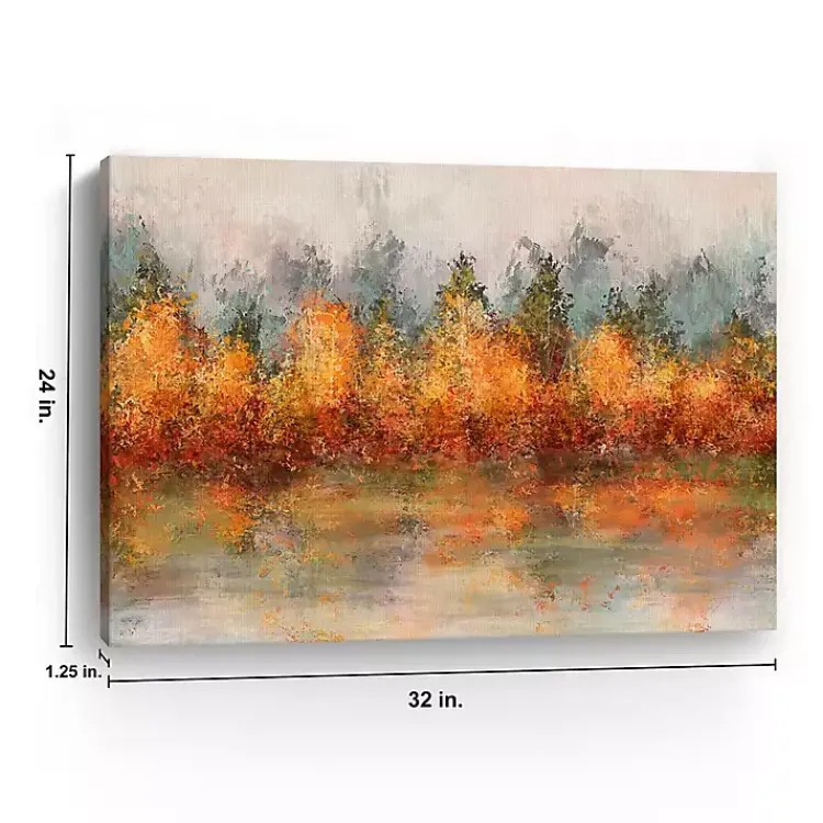 Fall>Kirklands Home Fall Abstract Canvas Art Print, 32x24 in.