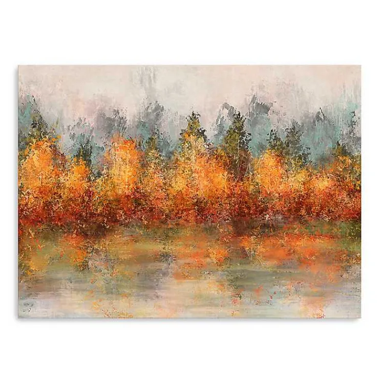 Fall>Kirklands Home Fall Abstract Canvas Art Print, 40x30 in.