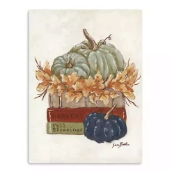 Fall>Kirklands Home Fall Book Stack Canvas Art Print Multi