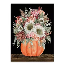 Fall>Kirklands Home Fall Bouquet & Pumpkin Canvas Art Print, 24x32 in.