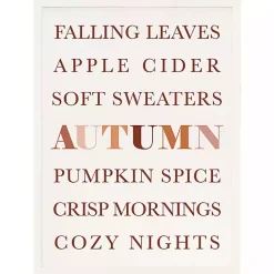 Fall>Kirklands Home Fall Essentials Framed Wall Plaque