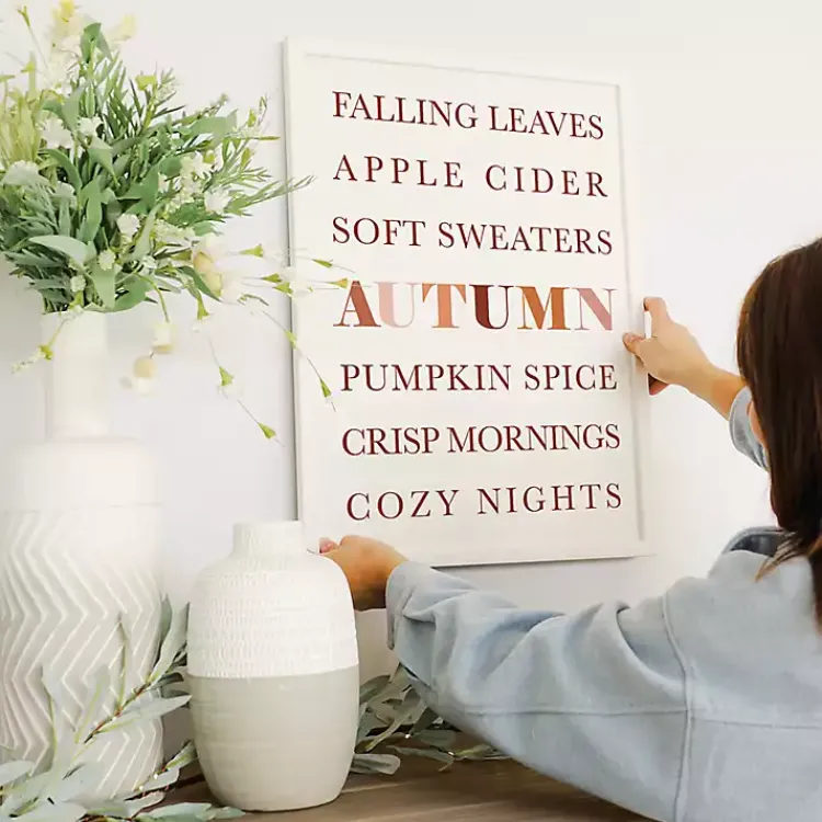 Fall>Kirklands Home Fall Essentials Framed Wall Plaque
