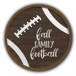Fall>Kirklands Home Fall Family Football Framed Wall Plaque Brown